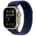 Ремінець Apple Trail Loop Blue - Natural Titanium Finish для Apple Watch 44/45/46/49mm - S/M (MXTT3)