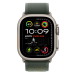 Ремешок Apple Trail Loop Green - Natural Titanium Finish для Apple Watch 44/45/46/49mm - S/M (MXTN3)