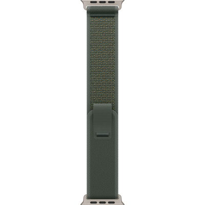 Ремінець Apple Trail Loop Green - Natural Titanium Finish для Apple Watch 44/45/46/49mm - M/L (MXTP3)