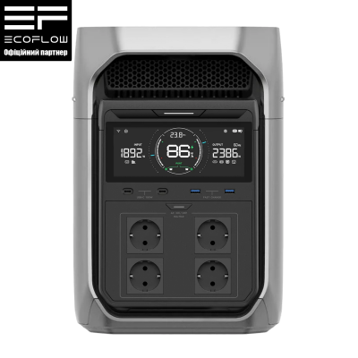 Зарядная станция EcoFlow DELTA 3 Plus 1024 Вт·час, 1800 Вт