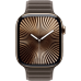 Apple Watch Series 10 GPS + Cellular 46mm Gold Titanium Case with Dark Taupe Magnetic Link - M/L (MX183+MXWX3)