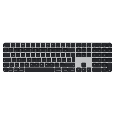 Клавиатура Apple Magic Keyboard with Touch ID and Numeric Keypad for Mac models with Apple silicon (USB–C) - German - Black Keys (MXK83D/A)