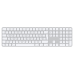Клавиатура Apple Magic Keyboard with Touch ID and Numeric Keypad for Mac models with Apple silicon (USB–C) - German - White Keys (MXK73D/A)