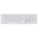 Клавиатура Apple Magic Keyboard with Touch ID and Numeric Keypad for Mac models with Apple silicon (USB–C - Ukrainian - White Keys (MXK73UA/A)