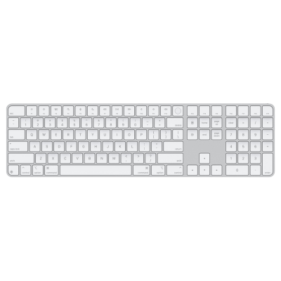 Клавиатура Apple Magic Keyboard with Touch ID and Numeric Keypad for Mac models with Apple silicon (USB–C) - US English - White Keys (MXK73LL/A)