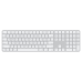 Клавиатура Apple Magic Keyboard with Touch ID and Numeric Keypad for Mac models with Apple silicon (USB–C) - US English - White Keys (MXK73LL/A)