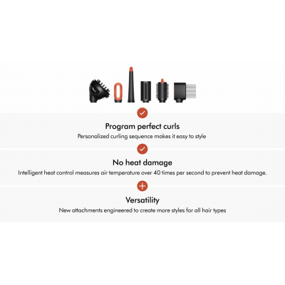 Стайлер для кучерявого волосся Dyson Airwrap i.d. Multi-Styler and Dryer Curly to Coily - Red Velvet/Gold (596928-01) EU
