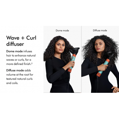 Стайлер для кучерявого волосся Dyson Airwrap i.d. Multi-Styler and Dryer Curly to Coily - Red Velvet/Gold (596928-01) EU