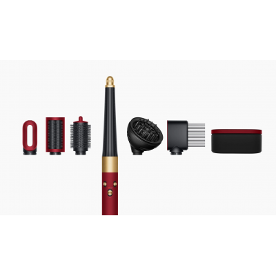 Стайлер для кучерявого волосся Dyson Airwrap i.d. Multi-Styler and Dryer Curly to Coily - Red Velvet/Gold (596928-01) EU