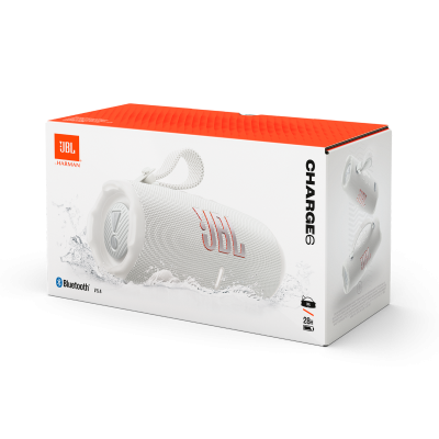 Колонка JBL Charge 6 - White (JBLCHARGE6WHT)