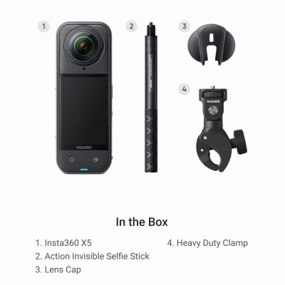 Экшн-камера Insta360 X5 Motorcycle Multiview Bundle (CINSAAHA_X502)
