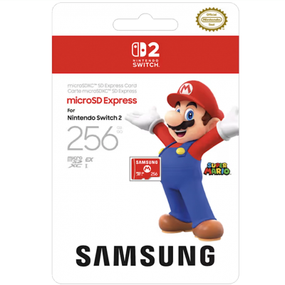 Карта пам'яті Samsung microSD Express Card 256GB для Nintendo Switch 2 (N2P601, 00198957108983)
