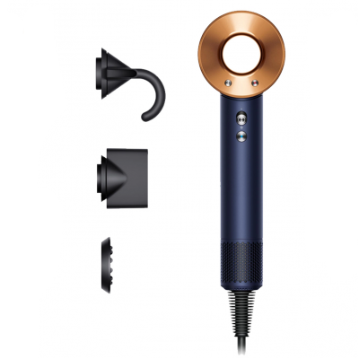 Фен для волосся Dyson Supersonic HD07 Straight+Wavy - Prussian Blue/Rich Copper (113277-01) EU