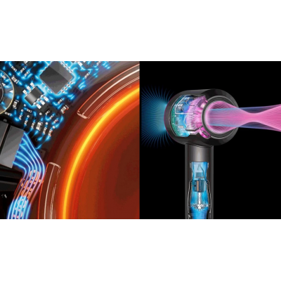 Фен для волосся Dyson Supersonic HD16 Nural Straight+Wavy - Prussian Blue/Rich Copper (122612-01) EU
