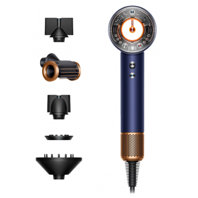 Фен для волос Dyson Supersonic HD16 Nural Straight+Wavy - Prussian Blue/Rich Copper (122612-01) EU