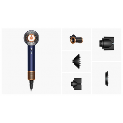 Фен для волосся Dyson Supersonic HD16 Nural Straight+Wavy - Prussian Blue/Rich Copper (122612-01) EU