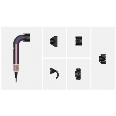 Профессиональный фен для волос Dyson HD18 Supersonic r Professional Hair Dryer Straight+Wavy - Jasper Plum (122781-01) EU