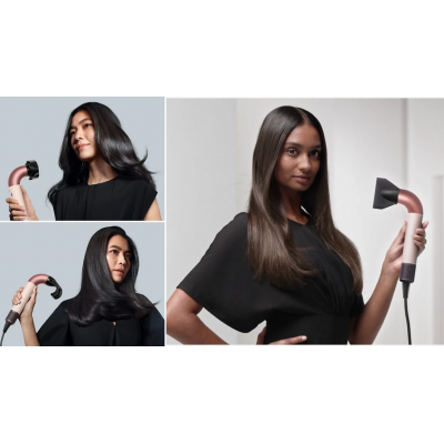 Профессиональный фен для волос Dyson HD18 Supersonic r Professional Hair Dryer Straight+Wavy - Jasper Plum (122781-01) EU