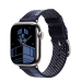 Apple Watch Hermès Series 11 GPS + Cellular 42mm Silver Titanium Case with Bleu Nuit Faubourg Party (MGKW4+MGHC4)