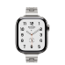Apple Watch Hermès Series 11 GPS + Cellular 42mm Silver Titanium Case з Satiné Grand H Fin - Large (MF9P4+MGLV4)