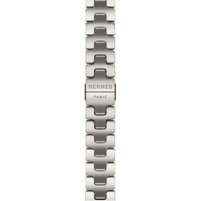 Apple Watch Hermès Series 11 GPS + Cellular 42mm Silver Titanium Case з Satiné Grand H Fin - Large (MF9P4+MGLV4)