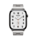 Apple Watch Hermès Series 11 GPS + Cellular 46mm Silver Titanium Case with Satiné Grand H - Small (MFC64+MXJW3)