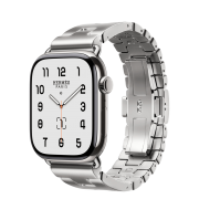 Apple Watch Hermès Series 11 GPS + Cellular 46mm Silver Titanium Case with Satiné Grand H - Large (MFC64+MXJY3)