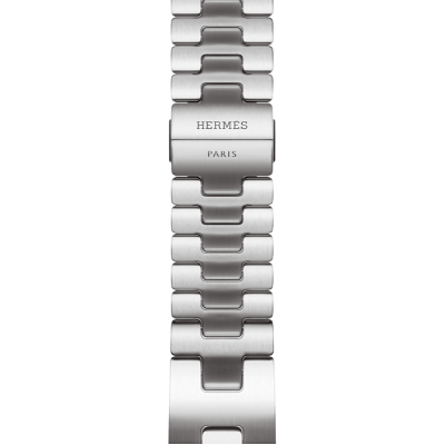 Apple Watch Hermès Series 11 GPS + Cellular 46mm Silver Titanium Case with Satiné Grand H - Small (MFC64+MXJW3)