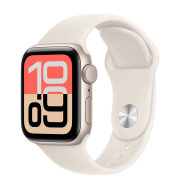 Apple Watch SE 3 GPS 40mm Starlight Aluminum Case with Starlight Sport Band - M/L (MEH54)