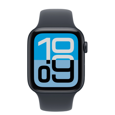 Apple Watch SE 3 GPS + Cellular 44mm Midnight Aluminum Case with Midnight Sport Band - S/M (MEPH4)