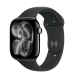 Apple Watch Series 11 GPS + Cellular 46mm Jet Black Aluminum Case with Black Sport Band - M/L (MFC44)