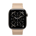 Apple Watch Series 11 GPS + Cellular 42mm Natural Titanium Case з Gold Link Bracelet (MF9H4+MXMC3)
