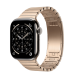 Apple Watch Series 11 GPS + Cellular 42mm Natural Titanium Case з Gold Link Bracelet (MF9H4+MXMC3)
