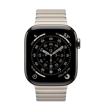 Apple Watch Series 11 GPS + Cellular 42mm Natural Titanium Case with Natural Link Bracelet (MF9H4+MXMA3)
