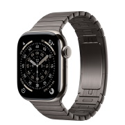 Apple Watch Series 11 GPS + Cellular 42mm Natural Titanium Case with Slate Link Bracelet (MF9H4+MXMD3)