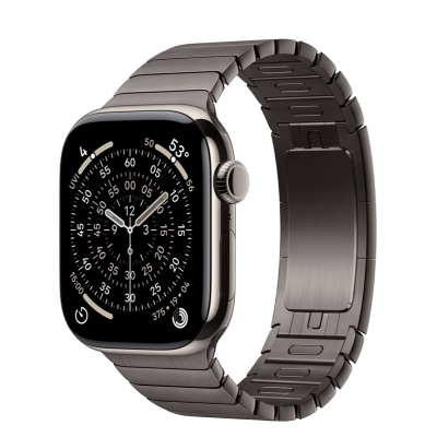 Apple Watch Series 11 GPS + Cellular 42mm Natural Titanium Case with Slate Link Bracelet (MF9H4+MXMD3)