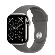 Apple Watch Series 11 GPS + Cellular 42mm Natural Titanium Case з Stone Gray Sport Band - S/M (MF8M4)