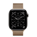 Apple Watch Series 11 GPS + Cellular 42mm Slate Titanium Case з Gold Milanese Loop (MF9K4+MGJ04)