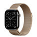 Apple Watch Series 11 GPS + Cellular 42mm Slate Titanium Case з Gold Milanese Loop (MF9K4+MGJ04)