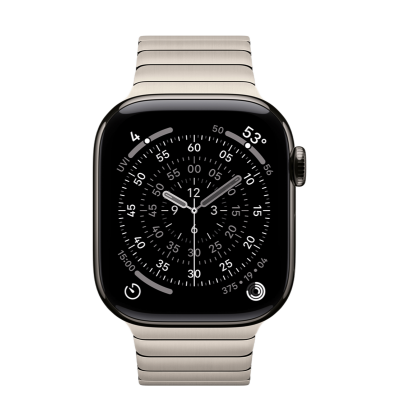 Apple Watch Series 11 GPS + Cellular 42mm Slate Titanium Case with Natural Link Bracelet (MF9K4+MXMA3)