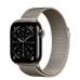 Apple Watch Series 11 GPS + Cellular 42mm Slate Titanium Case with Natural Milanese Loop (MF9K4+MGHY4)