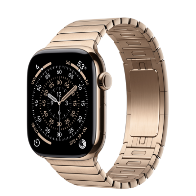 Apple Watch Series 11 GPS + Cellular 46mm Gold Titanium Case з Gold Link Bracelet (MFC34+MXMH3)