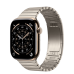 Apple Watch Series 11 GPS + Cellular 46mm Gold Titanium Case with Natural Link Bracelet (MFC34+MXMF3)
