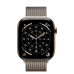 Apple Watch Series 11 GPS + Cellular 46mm Gold Titanium Case with Natural Milanese Loop - S/M (MFC34+MGJ24)