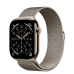 Apple Watch Series 11 GPS + Cellular 46mm Gold Titanium Case з Natural Milanese Loop - M/L (MFC34+MGJ34)