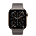 Apple Watch Series 11 GPS + Cellular 46mm Gold Titanium Case with Slate Link Bracelet (MFC34+MXMK3)