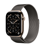 Apple Watch Series 11 GPS + Cellular 46mm Gold Titanium Case з Slate Milanese Loop - M/L (MFC34+MGJ74)