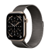 Apple Watch Series 11 GPS + Cellular 46mm Gold Titanium Case з Slate Milanese Loop - S/M (MFC34+MGJ64)