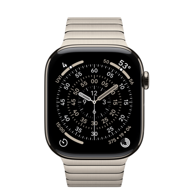 Apple Watch Series 11 GPS + Cellular 46mm Natural Titanium Case with Natural Link Bracelet (MFAY4+MXMF3)