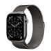 Apple Watch Series 11 GPS + Cellular 46mm Natural Titanium Case з Slate Milanese Loop - S/M (MFAY4+MGJ64)